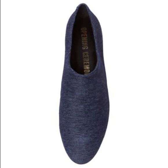 OPENING CEREMONY Charly Denim Flat Slip-on Loafer Shoes Blue 41 - Picture 13 of 15